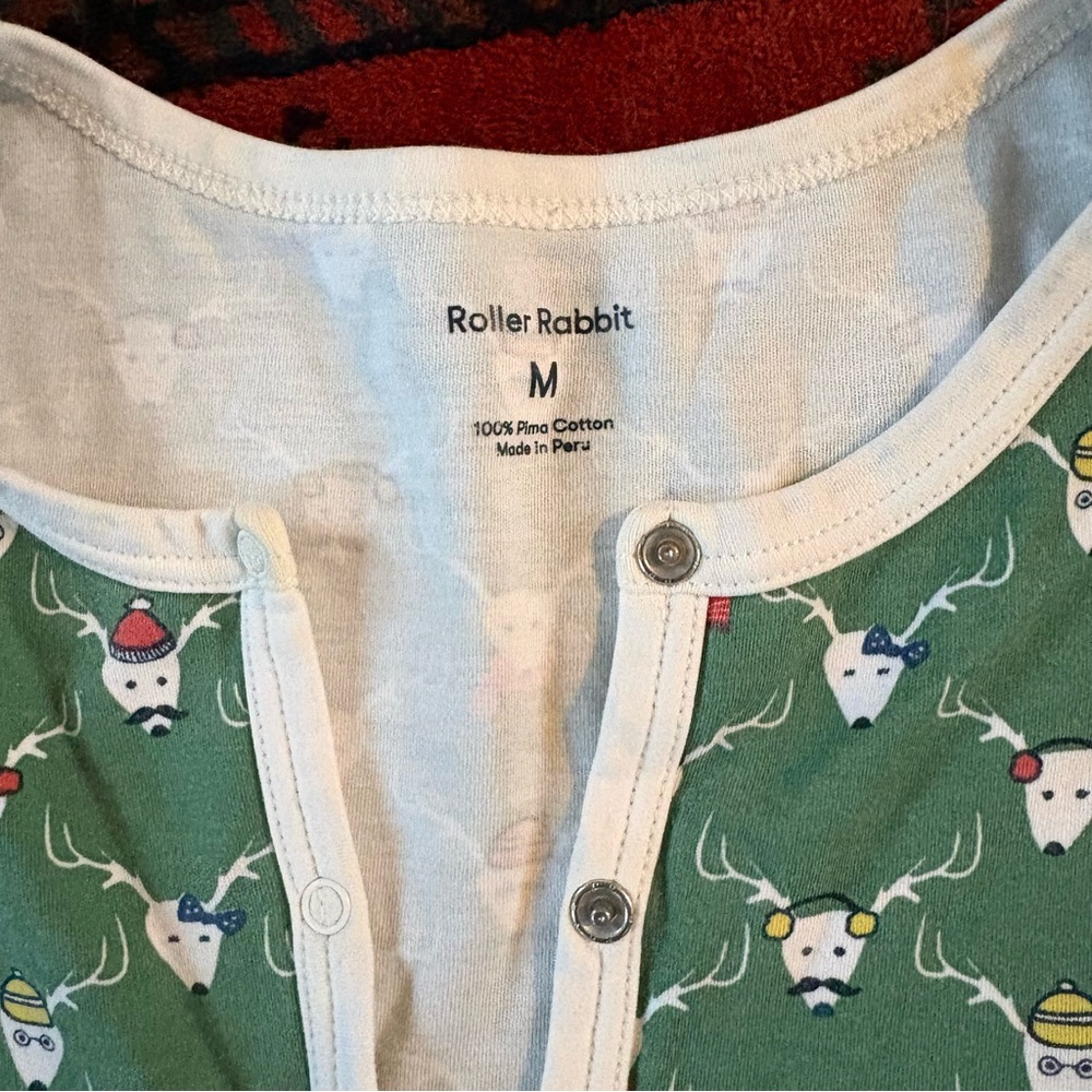 Roller Rabbit Reindeer Pajama Set - Picture 4 of 8